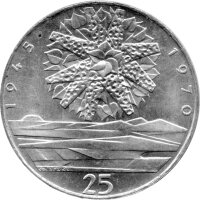Tschechoslowakei 25 Kronen 1970 - 25. Jahrestag der...
