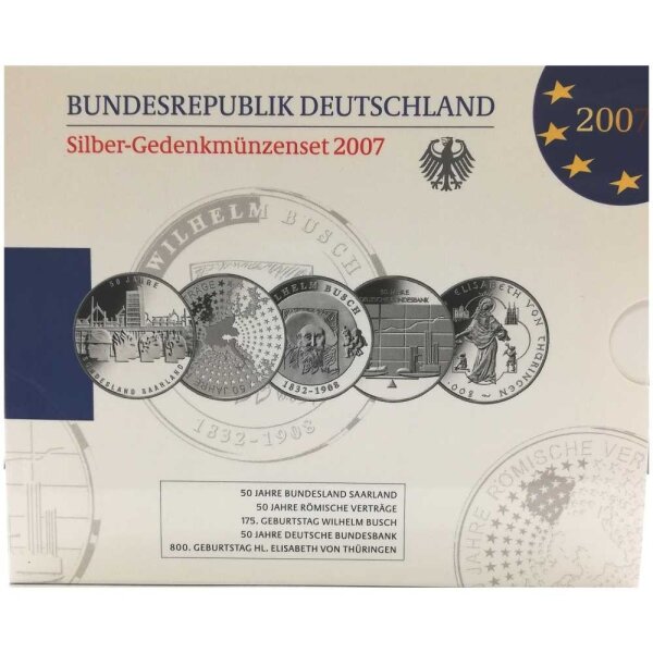 Deutschland 10 Euro 2007 Set - PP