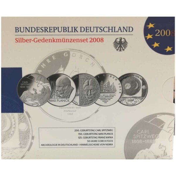 Deutschland 10 Euro 2008 Set - PP