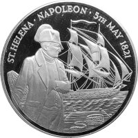 Saint Helena & Ascension Napoleon 1986 5 oz Silber -...