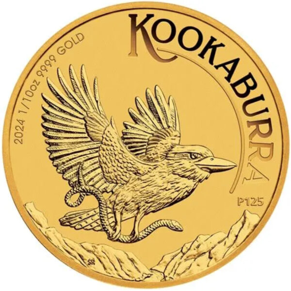 Australien Kookaburra 2024 1/10 oz Gold
