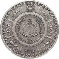 Niue Mythical Creatures 2024 Sea Serpent - Seeschlange 1 oz Silber | Antik Finish