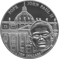 Liberia 10 Dollars 2005 - Papst Johannes Paul II....