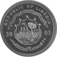 Liberia 10 Dollars 2005 - Papst Johannes Paul II. "Vatikanstadt" - Kupfer-Nickel