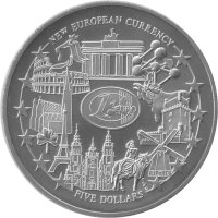 Liberia 5 Dollars 2002 - Neue europäische...