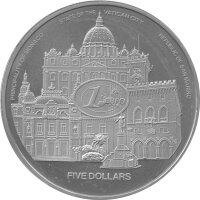 Liberia 5 Dollars 2003 - Euroeinführung in Monaco,...