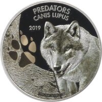 Kongo 20 Francs 2019 - Raubtiere "Wolf" - Silber