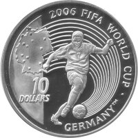 Sierra Leone 10 Dollars 2004 - XVIII. Fußball WM...