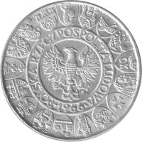 Polen 100 Zlotych 1966 - Halbfigur von Mieszko und Dubrawka - Silber