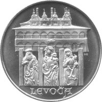 Tschechoslowakei 50 Kronen 1986 - Levoča - Silber PP