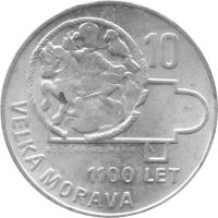 Tschechoslowakei 10 Kronen 1966 - 1100 Jahre...