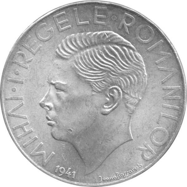 Rumänien 500 Lei 1941 - König Michael I. "Moldawien" - Silber