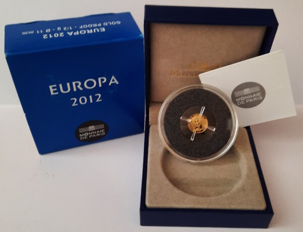 Frankreich 5 Euro 2012 - 20 Jahre Eurokorps - Gold PP