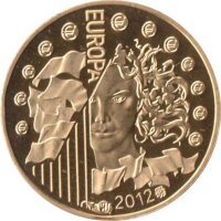 Frankreich 5 Euro 2012 - 20 Jahre Eurokorps - Gold PP