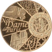 Frankreich 5 Euro 2013 - 850 Jahre Notre Dame - Gold PP