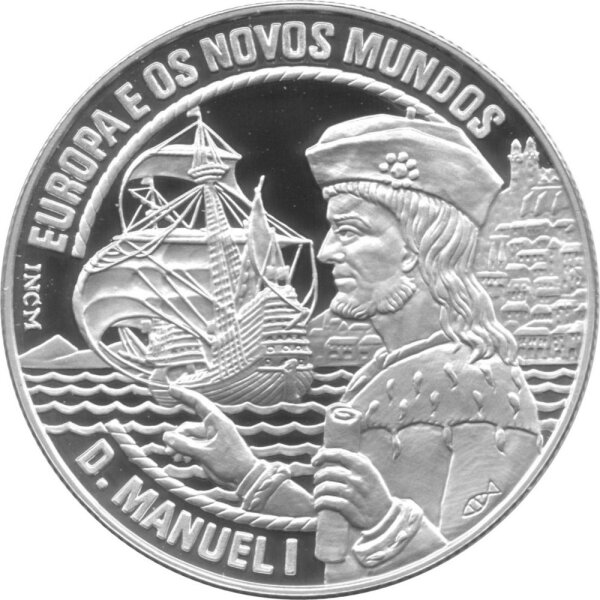 Portugal 25 Ecu 1995 - Europa und die Neue Welt "Manuel I." - Silber PP