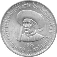 Portugal 20 Escudos 1966 - 500. Todestag von Prinz Henry...