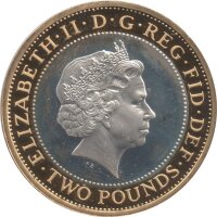 UK 2 Pfund 2008 - XXIX. Olympische Sommerspiele 2008 in Peking "Übergabezeremonie" - Silber PP teilvergoldet