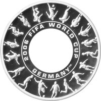 Australien 1 Dollar + 25 Cent 2006 - XVIII. Fußball WM 2006 in Deutschland - Silber PP