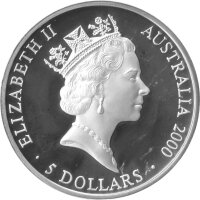Australien 5 Dollars 2000 - XXVII. Olympische Spiele 2000 in Sidney "Festival der Träume" - Silber PP