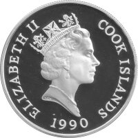 Cook Islands 50 Dollars 1990 - XIV. Fußball WM 1990 in Italien "Zweikampf" - Silber PP