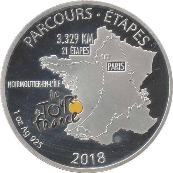 Dschibuti 200 France 2018 - Tour de France - Silber PP