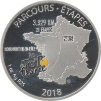 Dschibuti 200 France 2018 - Tour de France - Silber PP
