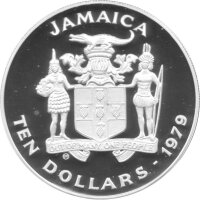 Jamaica 10 Dollars 1979 - Internationales Jahr des Kindes - Silber PP