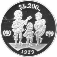 Bolivien 10 Pesos 1979 - Internationales Jahr des Kindes...