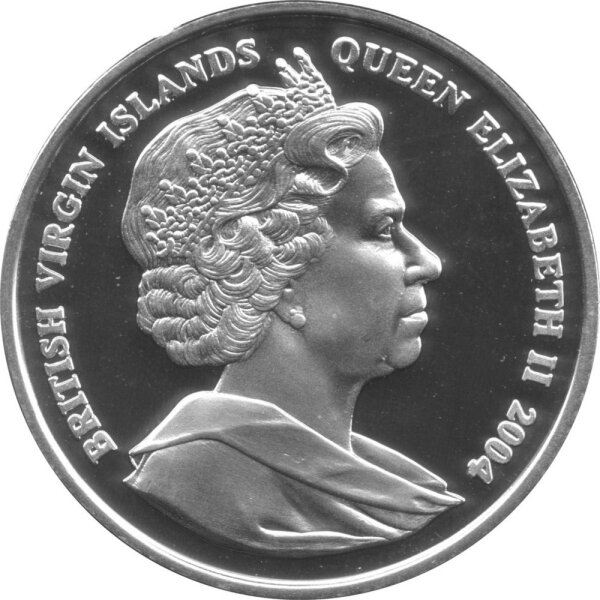 British Virgin Islands 10 Dollars 2006 - XVIII. Fußball WM 2006 in Deutschland "Zweikampf" - Silber PP