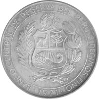 Peru 50 Soles 1971 - 150 Jahre Unabhängigkeit - Silber