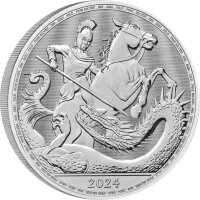UK St. George and the Dragon 2024 1000 Gramm Silber