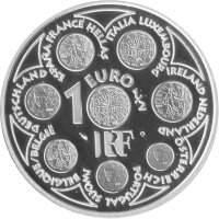 Frankreich 1,5 Euro 2002 - Euroeinführung -  Silber PP