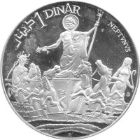 Tunesien 10 x 1 Dinar 1969 - Geschichte Tunesiens- Silber PP