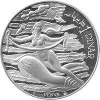 Tunesien 10 x 1 Dinar 1969 - Geschichte Tunesiens- Silber PP