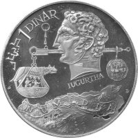 Tunesien 10 x 1 Dinar 1969 - Geschichte Tunesiens- Silber PP
