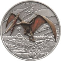 Niue 2 Dollars 2020 - Dinosaurier "Pterodactyl" - 1 oz Silber