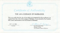 Barbados Kursmünzensatz 1974 - PP