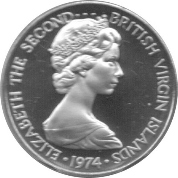 1974年 British Virgin s セット British Virgin Islands Kursmünzensatz 1974 - PP, 39,90 €