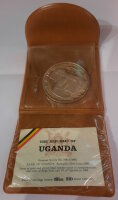 Uganda 20 Shillings 1969 - Papstbesuch - Silber