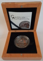 Mongolei 500 Tögrög 2018 - Evolution des Lebens "Pterosaurier" - 1 oz Silber