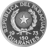 Paraguay 150 Guarani 1973 - Perönlichkeiten "Albrecht Dürer" - Silber PP