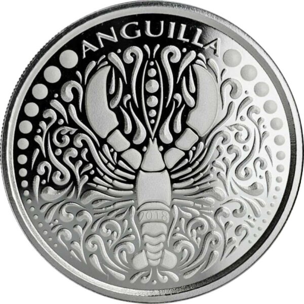 EC 8 2018 6. Ausgabe Anguilla - Lobster-Hummer - 1 oz Silber