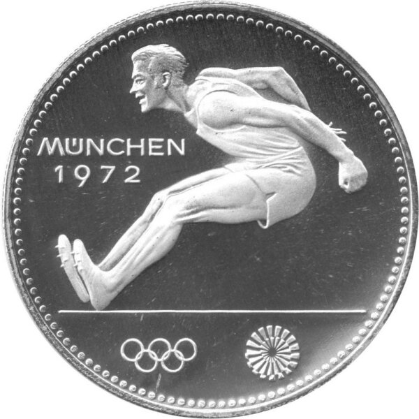Paraguay 150 Guarani 1972 - XX. Olympische Sommerspiele 1972 in München "Weitsprung" - Silber PP