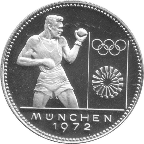 Paraguay 150 Guarani 1973 - XX. Olympische Sommerspiele 1972 in München "Boxen" - Silber PP