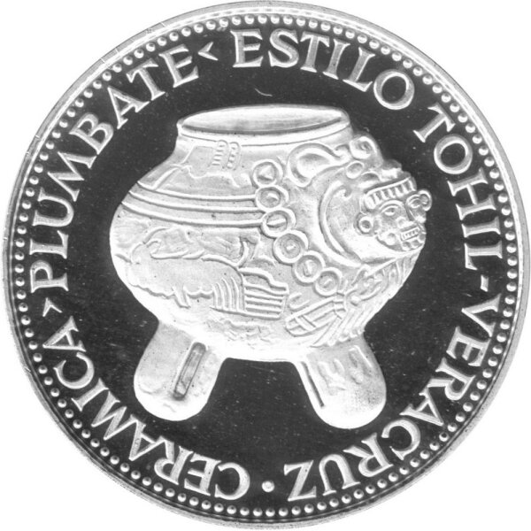 Paraguay 150 Guarani 1973 - Kulturen Mesoamerikas "Veracruz - Vase" - Silber PP