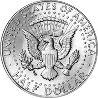 USA 1/2 Dollar - J. F. Kennedy 1965 - 1969 - 400/1000 Silber