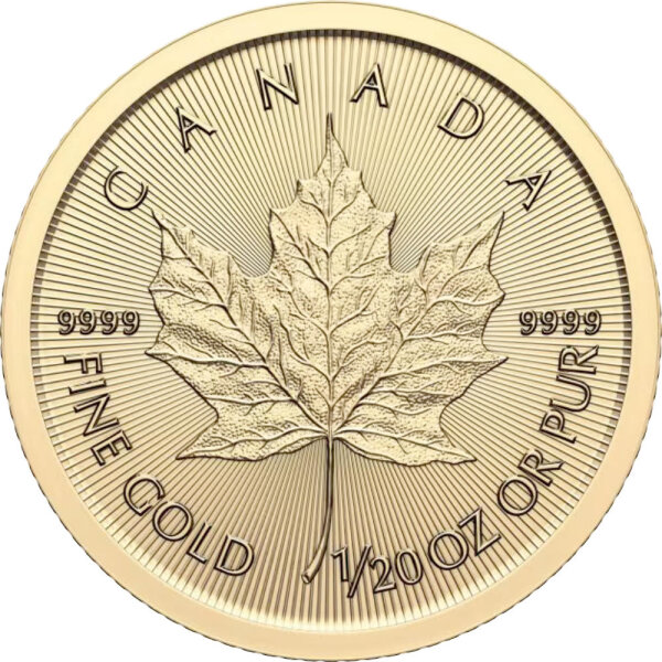 Kanada Maple Leaf 2024 1/20 oz Gold