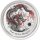 Australien Lunar II 2012 Jahr des Drachen 1 oz Silber teilkoloriert "schwarz"