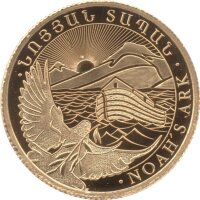 Armenien 100 Dram 2021 - Arche Noah - 1 g. Gold